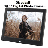 Discoball 10.1" Digital Photo Frame with Remote Control High Resolution 1024 * 600  TFT Bright LCD Display Multi-Functional Picture Frame Support SD/MMC/MS Memory Cards & USB Disk - Imported from UK