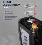 MiLESEEY 100M Laser Distance Meter With 2 Spirit Level Bubbles, ±2mm Accuracy, 2" LCD Backlight, Pythagorean Mode, Measure Distance, Area/Volume Calculation - Imported from UK