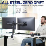 dual monitor desk mount