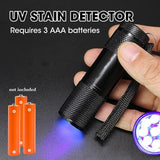UV Torch Light, 9 LED 395nm Ultraviolet Flashlight, Handy Powerful UV Torch Light Essential for Home & Professional Use - Imported from UK