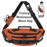 Exquisite Fishing Waist Bag Portable Waterproof Tackle Sling Bag For Outdoor Activities - Imported from UK