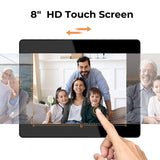 DragonTouch Digital Photo Frame 8" Wi-Fi Frame with IPS Touch Screen HD Display, 16GB Storage, Share Photos via App, Email, Cloud, Support USB Drive/SD Card - Classic 8 - Imported from UK