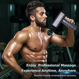 Nanssigy Muscle Massage Gun with 6 Heads, 30 Adjustable Speeds, LED Indicator & 2600mAh Battery, Deep Tissue Powerful Percussion Massager, Portable Fascia Gun for Relieving Muscle Pain & Stiffness - Imported from UK