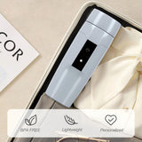 Rauwseul Portable 12V Electric Travel Kettle, 80W 350ml Car Kettle Boiler, Auto Shut-Off Mini Electric Tea/Coffee Mug - Imported from UK