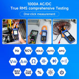 OWON Bluetooth Clamp Meter + Scope, 1000V AC/DC Voltage Tester 1000A Current Test with 1MHz Oscilloscope Multimeter 3 in 1 Functions Clamp Meter with 2.8" IPS LCD Display - Imported from UK