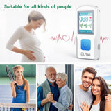 Blmie Bluetooth ECG Portable Mobile Monitor for Home & Office with PC Software & App, Personal ECG Monitor with Heart Rate Warning - Imported from UK