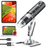 YINAMA WiFi Digital Microscope, 50x to 1000x Handheld Magnification Camera, 1080P HD 2.0 MP with 8 LED, Compatible with Android, iOS, iPhone & Windows - Imported from UK