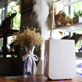 Humidifier emitting visible steam