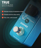 Donner Mod Square Guitar Effect Modulation Pedal, Chorus Phaser Tremolo Flanger Rotary Vibrato 7 Modulation Modes, True Bypass - Imported from UK