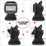 Willpower 50W 360° Rotating Remote Control LED Searchlight Work Light 12-24V Spotlight for Off Road SUV, ATV, Trucks, Boats, Home, Farm Field, Protection Emergency Lighting & More - Imported from UK