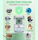 FIVANGIN 1500ml Dehumidifier with 7 Colors Light for Removing Damp Mold & Moisture, Silent Mini Dehumidifier for Home Bedroom Bathroom Garage Wardrobe - Imported from UK