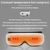 EyeCare Smart Bluetooth Eye Massager Portable Folding Massager with Heat Compression Air Pressure & Vibration to Relieve Eye Fatigue, USB Rechargeable Eye Massager with 5 Modes - Imported from UK