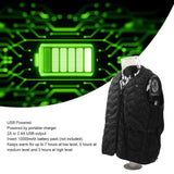 Pilipane USB Heated Vest, 3 Levels Warm Lightweight Jacket with Zippered Closure, Electric Heating Vest for Outdoor Activities (Without Battery) - Imported from UK