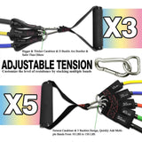 Exercise bands with handles 