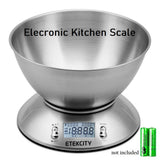 Stainless steel electronic kitchen scale 