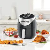 Daewoo 4 Liter Air Fryer With Rapid Air Circulation Technology 1500W Korean Technology Black/Silver - Imported from UK