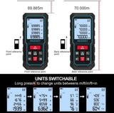 MiLESEEY 120M Digital Laser Distance Meter with Upgraded Electronic Angle Sensor, Accuracy ±2mm, Area, Volume & Pythagorean Measurement, 2" LCD Backlight - Imported from UK