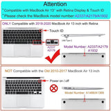 MOSISO Plastic Hardshell Case Keyboard Cover & Screen Protector for MacBook Air 13" - Imported from UK