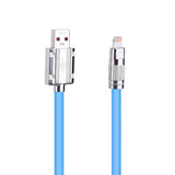 Super Fast 120w Charging Cable for iPhone, Metal Zinc Alloy Liquid Silicone Cable, 2M (Yellow) - Imported from UK
