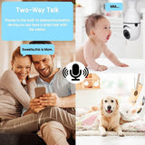 AGIG Dual-Band 2.4G & 5G WiFi 360° Pan/Tilt Panoramic 1080P HD IR Security Camera, Micro SD Card Slot, Motion Detection, Night Vision, Two Way Talk & More - Imported from UK