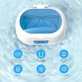 MTM 600ml Ultrasonic Cleaner, 43000Hz Ultrasonic Stainless Steel Tank with 5 Time Settings for Cleaning Jewelry Glasses Watches Dentures Coins CDs & More - Imported from UK