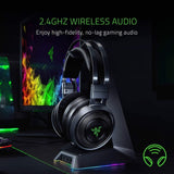 Razer Nari Ultimate Wireless 7.1 Surround Sound Gaming Headset THX Audio & Haptic Feedback Auto-Adjust Headband Chroma RGB Retractable Mic (Without Wireless Receiver)- Imported from UK