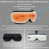 EyeCare Smart Bluetooth Eye Massager Portable Folding Massager with Heat Compression Air Pressure & Vibration to Relieve Eye Fatigue, USB Rechargeable Eye Massager with 5 Modes - Imported from UK