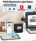 Phomemo Multi-function Label Printer, Bluetooth 4.0 75mm 203dpi Thermal Printer  for iOS & Android Phone - Imported from UK