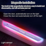 TOYOTA Car LED RGB Illuminated Door Sill Lights, 55cm Wireless Car Pedal Pathway Light, Auto-Sensing, Waterproof & Non-slip, Magnetic installation - Imported from UK