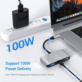 Hoplaza USB C to HDMI Adapter, 3 in 1 USB Type C Hub Adaptor PD Charging Port, USB 3.0 Port, 4K 30Hz HDMI - Imported from UK