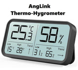 AngLink Digital Indoor Thermo-Hygrometer, Temperature & Humidity Meter for Indoor Climate Control - Air Monitoring, Climate Monitor in Rooms - Imported from UK