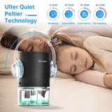 Kloudic 750ml Dehumidifier, Portable 7 Colors Changing Light Ultra Quiet Dehumidifier for Removing Damp Mold Moisture - Imported From UK