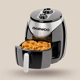 Daewoo 4 Liter Air Fryer With Rapid Air Circulation Technology 1500W Korean Technology Black/Silver - Imported from UK