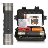 KUPRO Super Bright XHP360 LED Flashlight with 20000 Lumens 4 Light Modes Zoomable IPX5 Waterproof Type-C Rechargeable Torch for Camping Hiking Emergency [Energy Class A+++] - Imported from UK