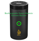 Electric Car Incense Bukhoor Burner, Portable USB Type-C Rechargeable Smart Incense Holder - Imported from UK