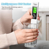TDS EC & Temperature Meter, Digital 3-in-1 Water Tester, Easy to Use Water Purity Tester (Container Product Without Box) - Imported from UK