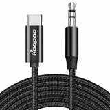 KOOPAO 1M USB C to 3.5mm Audio Aux Jack Cable Type-C to 3.5mm  Headphone Stereo Cord Car Compatible - Imported from UK