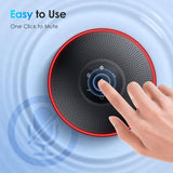 EMEET OfficeCore M220 Lite Professional Bluetooth Wireless Speakerphone, Daisy Chain, 360° Voice Pick-up 8 AI Noise Cancellation Mics for Conference Calls (Pack of 2) - Imported from UK
