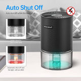 Kloudic 750ml Dehumidifier, Portable 7 Colors Changing Light Ultra Quiet Dehumidifier for Removing Damp Mold Moisture - Imported From UK