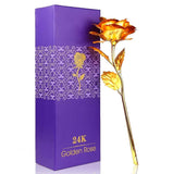 24K Golden Rose, Artificial Forever Rose with Gift Box for Friends, Christmas, Wedding Anniversary, Mother's Day, Valentine's Day - Imported from UK