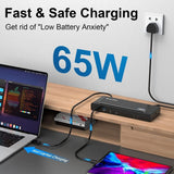 WAVLINK USB 3.0 / USB C Dual 4K Display Docking Station with DisplayPort & HDMI, Support 65W Power Charge - Imported from UK