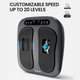 RENPHO Vibrating & Rolling Shiatsu Foot Massager with Remote Control, 2 Programs, 3 Auto Modes for Pain Relief - Imported from UK