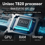 ANBERNIC RG556 Retro Handheld Game Console with 128GB SD Card Pre-Loaded, 1080P Android 13, Bluetooth 5.0, 5.48" AMOLED Touch Screen, Unisoc T820 Processor, 5500mAh Battery, WiFi, Video Games Player - Imported from UK