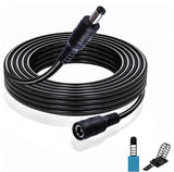 Power Extension Cable with 2.1mm/5.5mm Jack 5.5M DC 12V Male to Female Plug Cable for Security Cameras Routers etc - Imported from UK