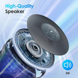 EMEET OfficeCore M220 Lite Professional Bluetooth Wireless Speakerphone, Daisy Chain, 360° Voice Pick-up 8 AI Noise Cancellation Mics for Conference Calls (Pack of 2) - Imported from UK