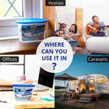 ANSIO Interior Dehumidifier, Room Moisture Absorber Condensation Remover for Damp, Mold in Home, Bathroom, Window, House, Kitchen, Wardrobe - Imported from UK