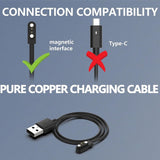 Magnetic 2 Pin USB Charging Cable for Smart Watch 2ft - Imported from UK