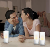 Best LED candle lights glowing with warm yellow light - home decor