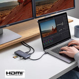 Anker USB C Hub, PowerExpand 8-in-1 USB C Adapter with Dual 4K HDMI, 100W Power Delivery, 1 Gbps Ethernet, 2x USB 3.0 Data Ports, SD & microSD Card Reader - Imported from UK
