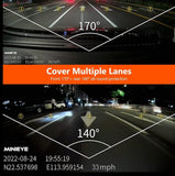 MINIEYE C2L Dash Cam Front & Rear 4K+1080P Car Dash Cam, 2K with ADAS Alert, Wireless Car Camera Dash Cam with 170° Wide Angle, Built-in GPS, Night Vision, Loop Recording, Parking Monitor, APP OTA Update, 64GB Card Include - Imported from UK